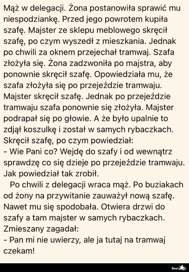 
    Niespodzianka dla męża 