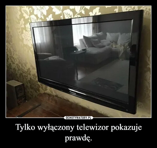 
    Tylko wyłączony telewizor pokazuje prawdę.