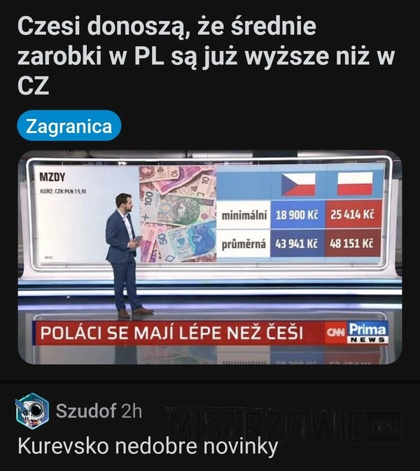 
    Czesi donoszą