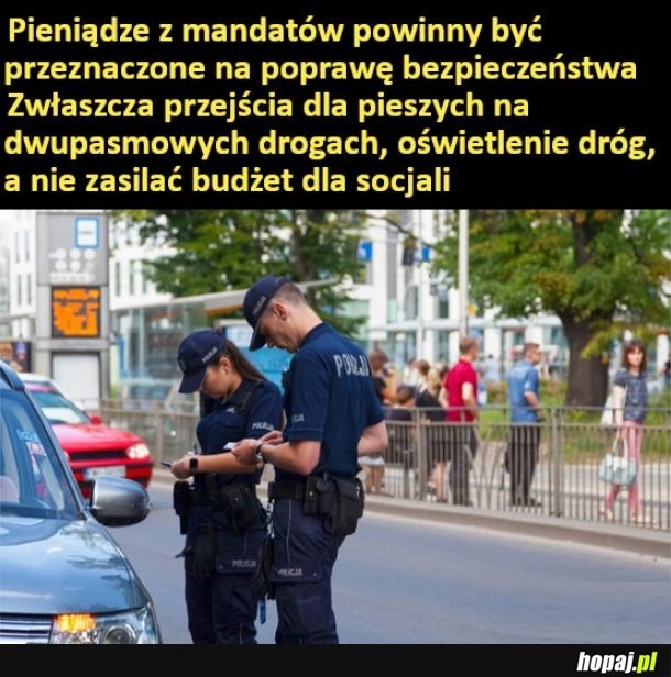 
    Pieniądze z mandatów