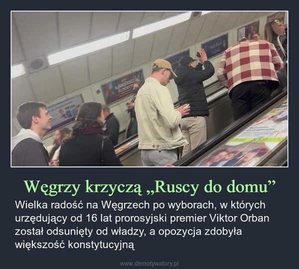 
    Węgrzy krzyczą „Ruscy do domu”