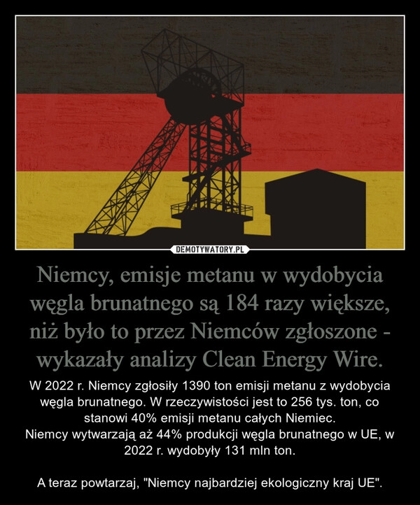 
    Niemcy, emisje metanu w wydobycia węgla brunatnego są 184 razy większe, niż było to przez Niemców zgłoszone - wykazały analizy Clean Energy Wire.