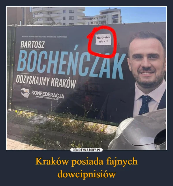 Kraków posiada fajnych dowcipnisiów