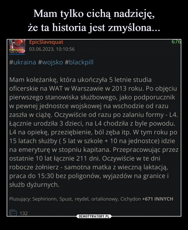 
    Mam tylko cichą nadzieję,
że ta historia jest zmyślona...