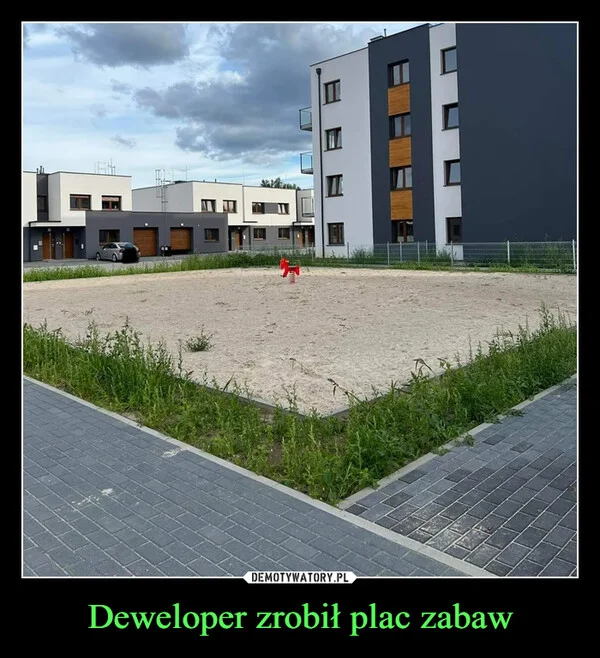 Deweloper zrobił plac zabaw