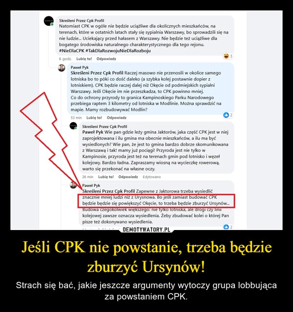 
    Jeśli CPK nie powstanie, trzeba będzie zburzyć Ursynów!