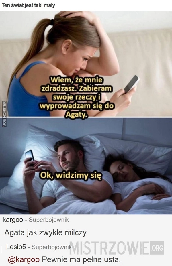 
    Ten świat jest taki mały
