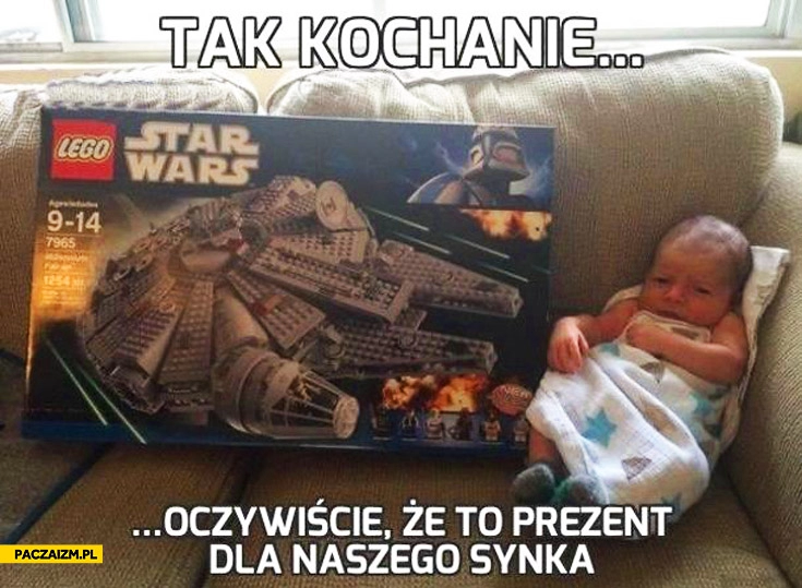 
    Tak kochanie oczywiście że to prezent dla synka LEGO Star Wars Sokół Millenium