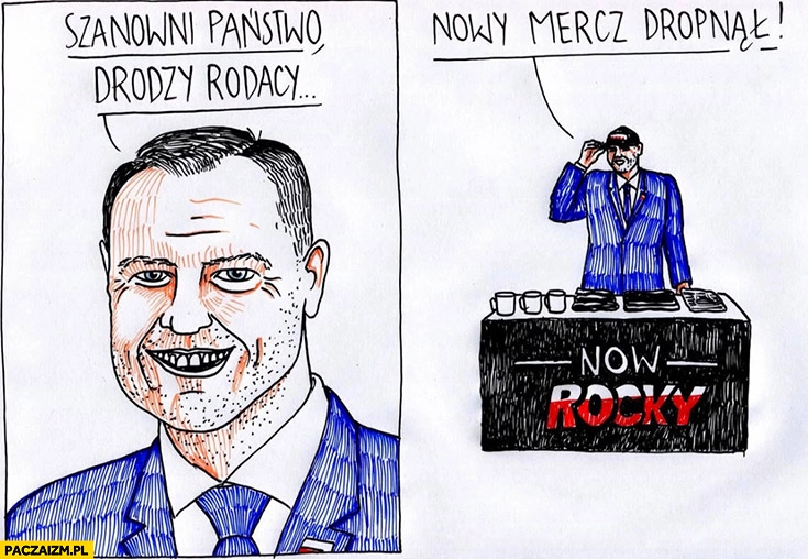 
    Nawrocki szanowni państwo, drodzy rodacy nowy merch dropnął now rocky