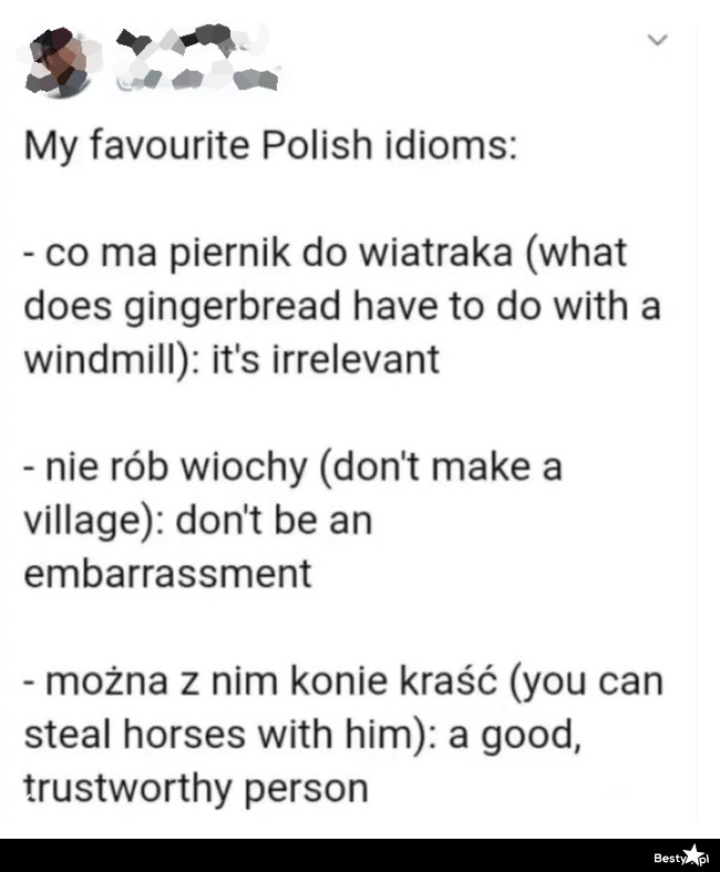 
    Polskie idiomy i ich angielskie odpowiedniki 