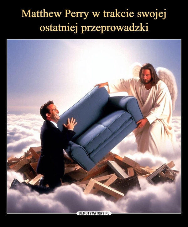 
    Matthew Perry w trakcie swojej ostatniej przeprowadzki