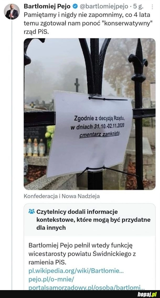 
    Kiedy udajesz, że nigdy nie działałeś z ramienia PiS