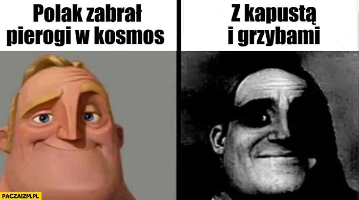 
    Polak zabrał pierogi w kosmos, z kapusta i grzybami reakcja