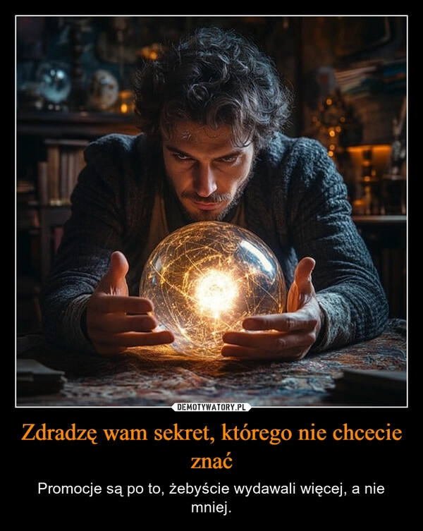 
    Zdradzę wam sekret, którego nie chcecie znać