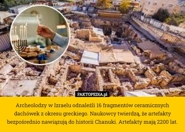 
    Archeolodzy w Izraelu odnaleźli 16 fragmentów ceramicznych dachówek z okresu