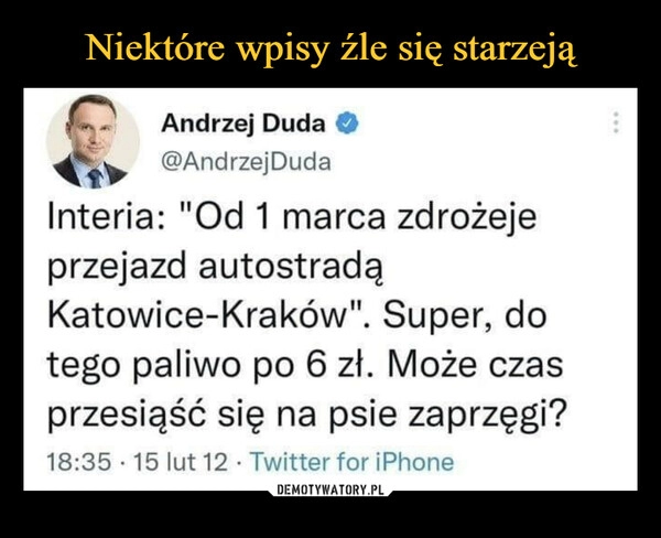 
    Niektóre wpisy źle się starzeją