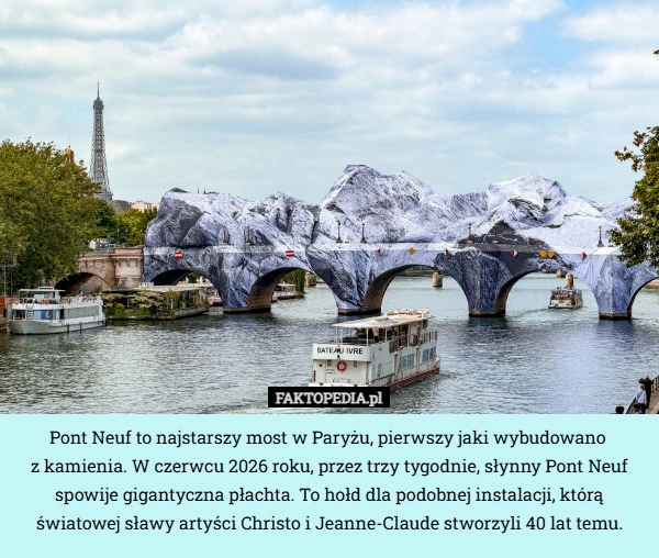 
    Pont Neuf to najstarszy most w Paryżu, pierwszy jaki wybudowano 
z kamienia.
