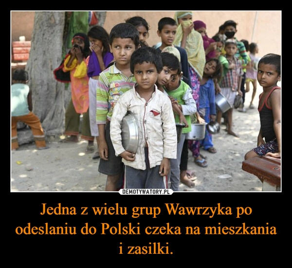 
    Jedna z wielu grup Wawrzyka po odeslaniu do Polski czeka na mieszkania i zasilki.