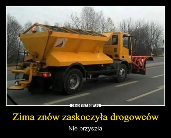 
    Zima znów zaskoczyła drogowców