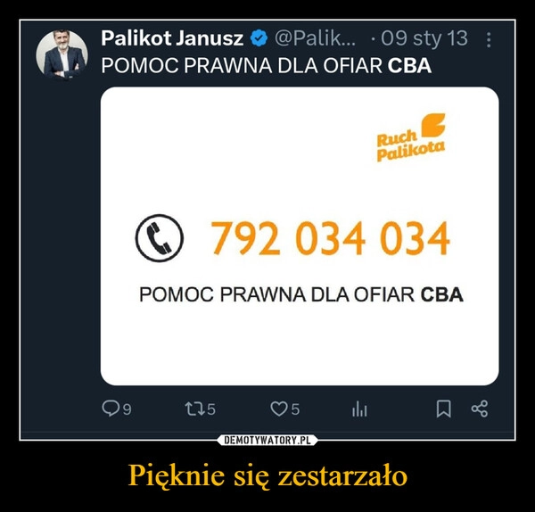 
    Pięknie się zestarzało