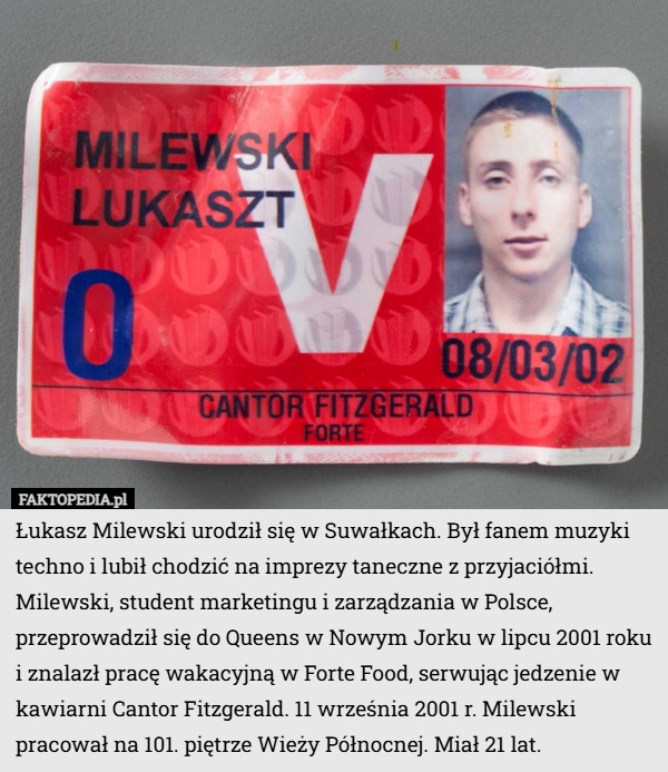 
    Łukasz Milewski urodził się w Suwałkach. Był fanem muzyki techno i lubił...