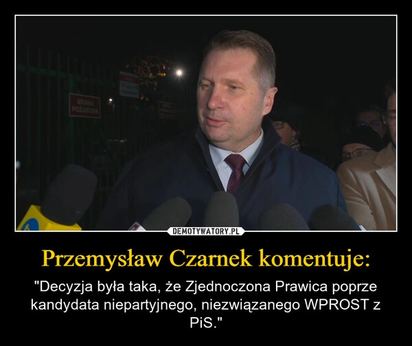 
    Przemysław Czarnek komentuje: