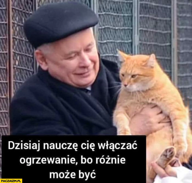 
    Kaczyński do kota: dzisiaj nauczę cię włączać ogrzewanie bo różnie może być