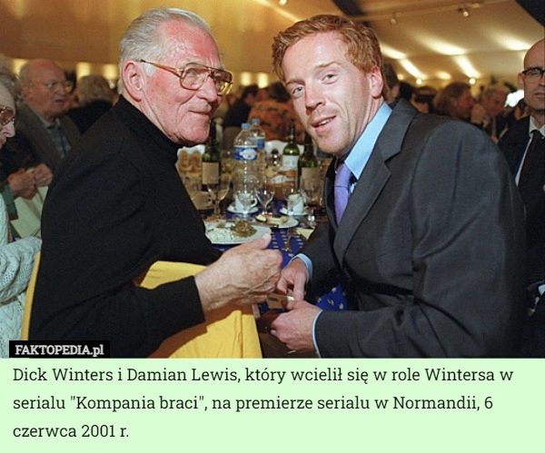 
    Dick Winters i Damian Lewis, który wcielił się w role Wintersa w serialu