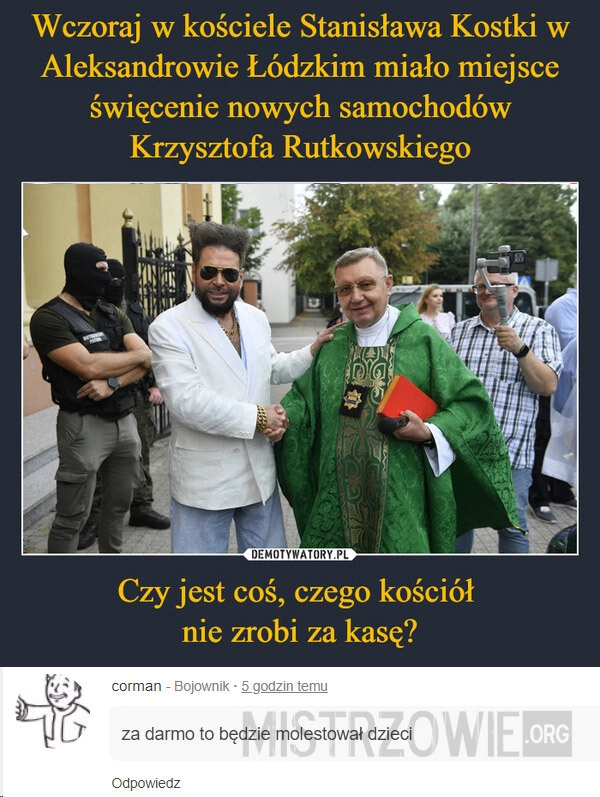 
    Co kościół zrobi za darmo?