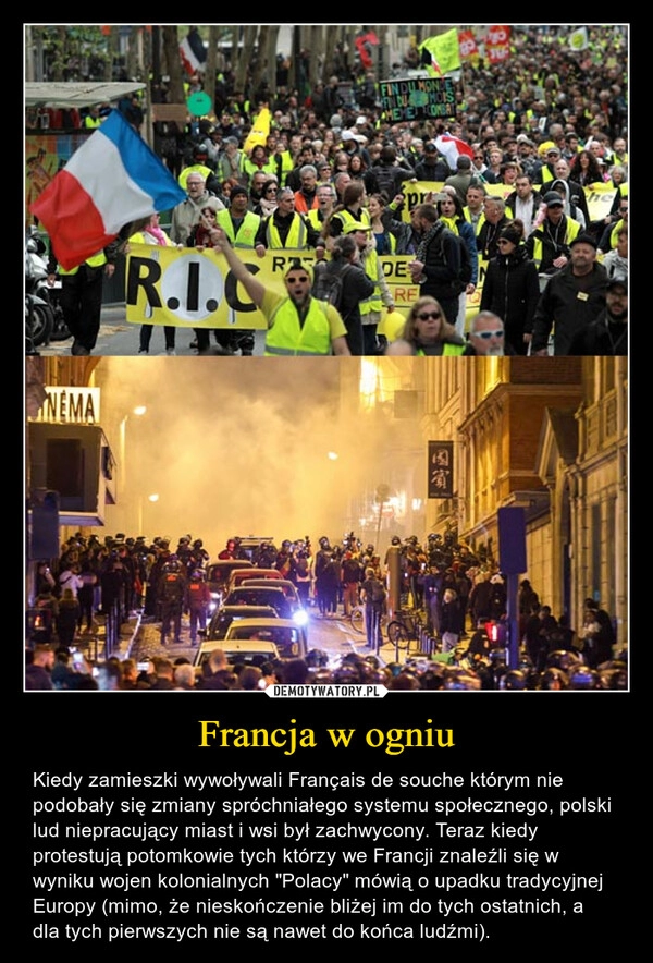 
    Francja w ogniu