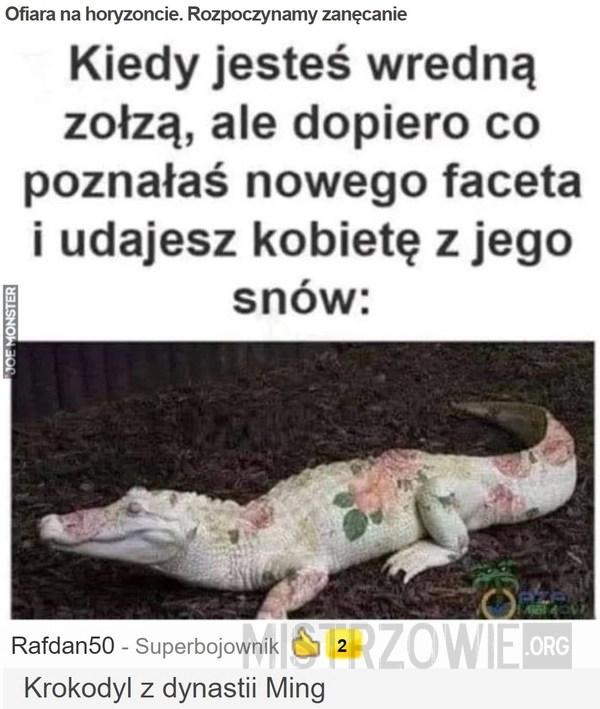 
    Ofiara na horyzoncie. Rozpoczynamy zanęcanie