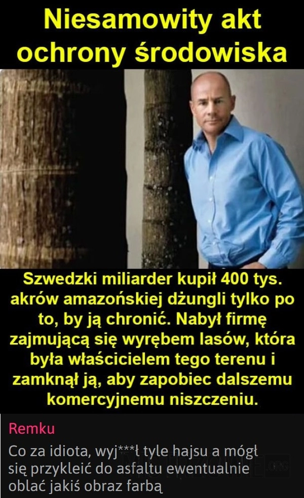 
    Szwedzki miliarder
