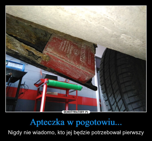 
    Apteczka w pogotowiu...