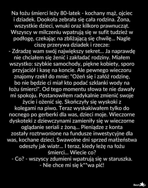 
    Dziadek na łożu śmierci 