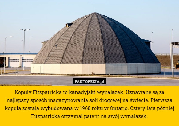 
    Kopuły Fitzpatricka to kanadyjski wynalazek. Uznawane są za najlepszy sposób