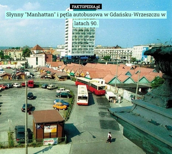 
    Słynny "Manhattan" i pętla autobusowa w Gdańsku-Wrzeszczu w latach