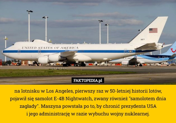 
    Na lotnisku w Los Angeles, pierwszy raz w 50-letniej historii lotów,
 pojawił