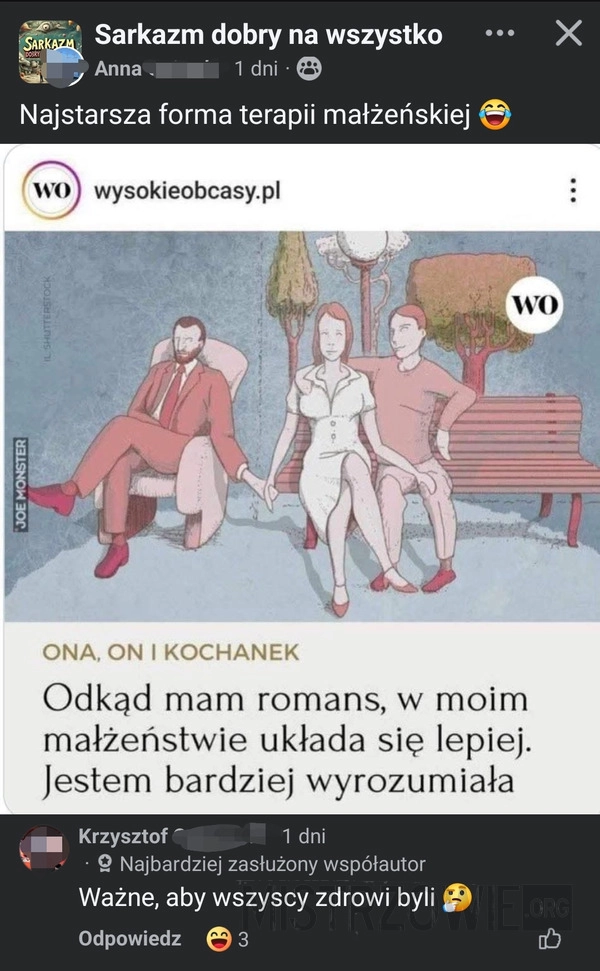 
    Najstarsza forma terapii małżeńskiej