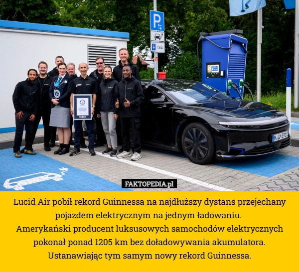 
    Lucid Air pobił rekord Guinnessa na najdłuższy dystans przejechany pojazdem
