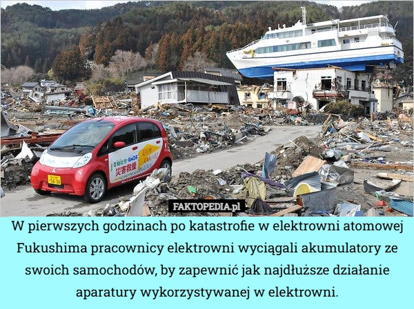
    W pierwszych godzinach po katastrofie w elektrowni atomowej Fukushima pracownicy