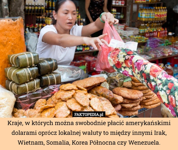 
    Kraje, w których można swobodnie płacić amerykańskimi dolarami oprócz lokalnej