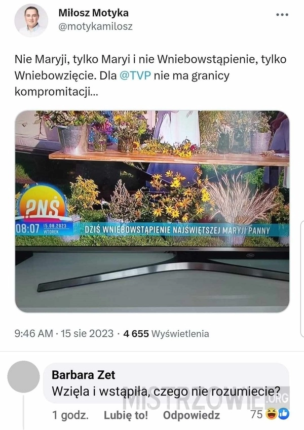 
    Maryja w TVP