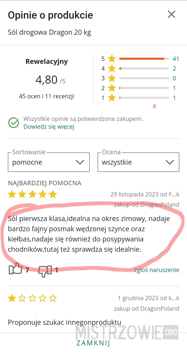 
    Sól do chodnika i do kiełbasy