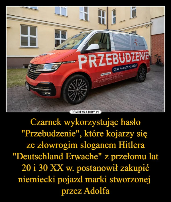 
    Czarnek wykorzystując hasło 