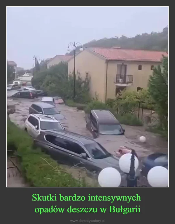 
    Skutki bardzo intensywnych opadów deszczu w Bułgarii