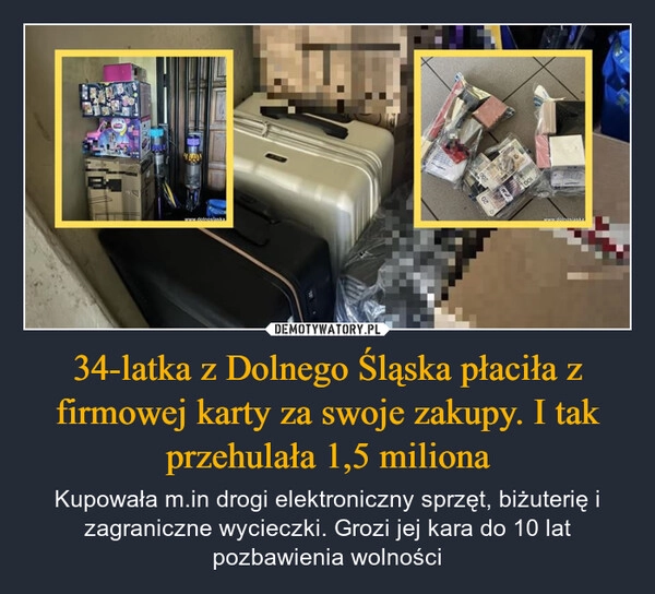 
    34-latka z Dolnego Śląska płaciła z firmowej karty za swoje zakupy. I tak przehulała 1,5 miliona