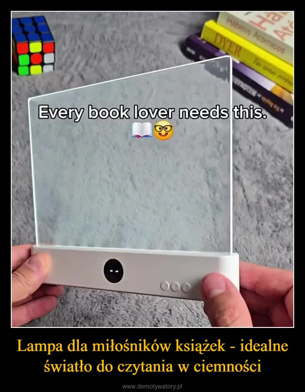 
    Lampa dla miłośników książek - idealne światło do czytania w ciemności