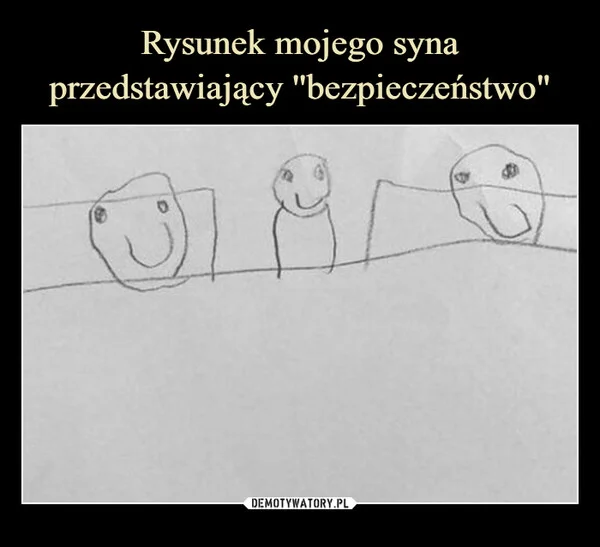 
    Rysunek mojego syna przedstawiający ''bezpieczeństwo