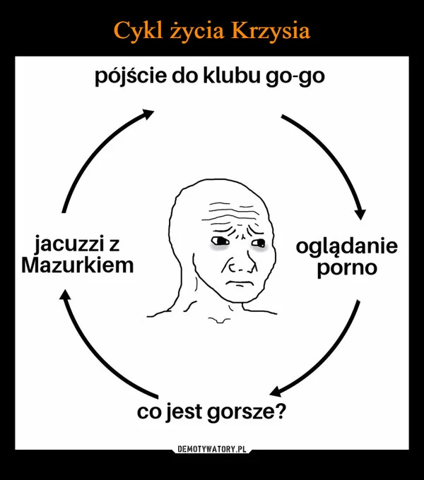 
    Cykl życia Krzysia
