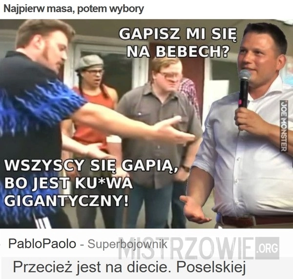 
    Najpierw masa, potem wybory